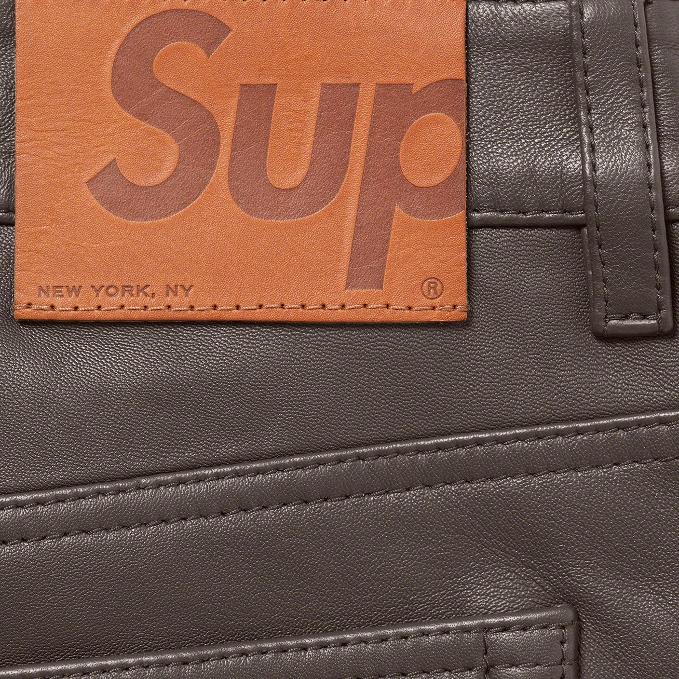 Leather 5-Pocket Jean view 11